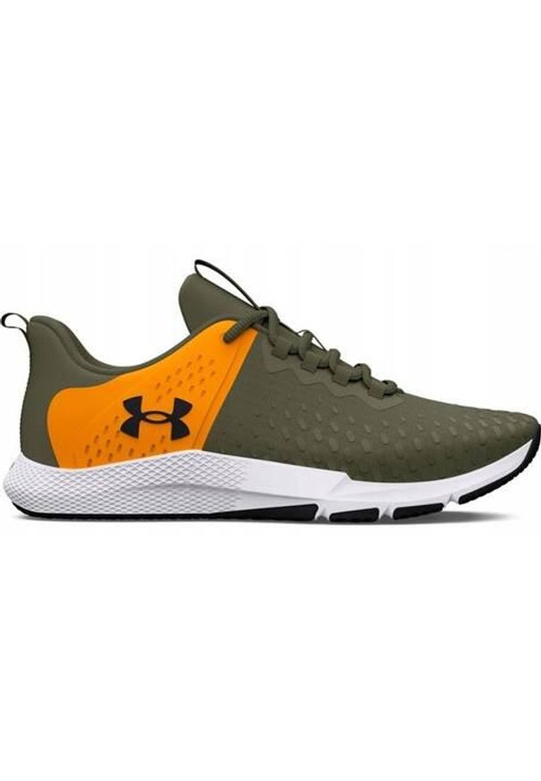 Buty do biegania męskie Under Armour Charged Engage 2. Zapięcie: sznurówki. Kolor: żółty, wielokolorowy, pomarańczowy, zielony. Materiał: materiał, syntetyk. Szerokość cholewki: normalna