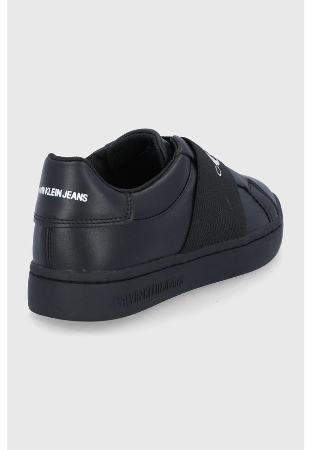 Calvin Klein Jeans - Buty. Nosek buta: okrągły. Kolor: czarny. Materiał: poliester, guma