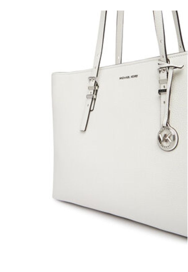 MICHAEL Michael Kors Torebka Quinn 30T5SQNT9L Biały. Kolor: biały. Materiał: skórzane