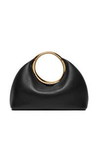 JACQUEMUS Torebka Mini ring handbag 241BA395 Czarny. Kolor: czarny. Materiał: skórzane