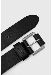 Polo Ralph Lauren pasek skórzany kolor czarny. Kolor: czarny. Materiał: skóra #2