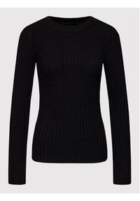 Pieces Sweter Crista 17115047 Czarny Slim Fit. Kolor: czarny. Materiał: wiskoza #3