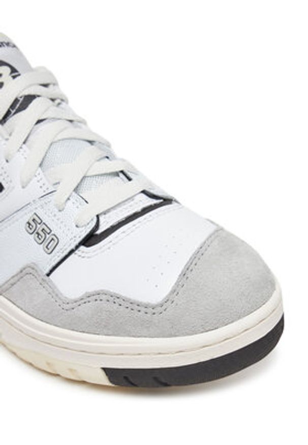 New Balance Sneakersy BB550GWB M Biały. Kolor: biały. Materiał: skóra