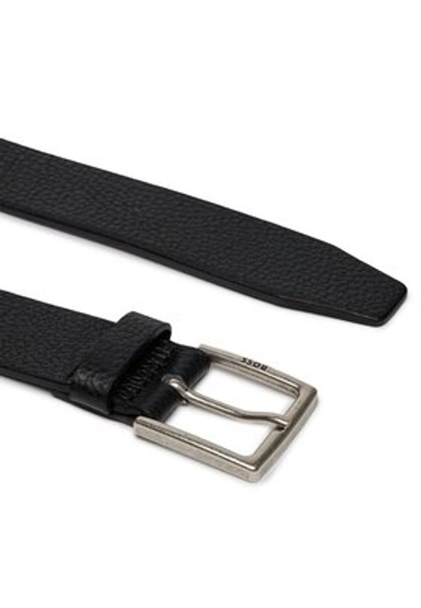 BOSS - Boss Pasek Męski Rummi-Gr Sz35 50512758 Czarny. Kolor: czarny. Materiał: skóra