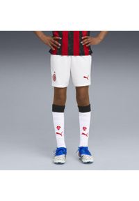 Puma - Młodzieżowe szorty AC Milan 25/26 PUMA White. Kolor: biały. Materiał: tkanina. Sport: piłka nożna