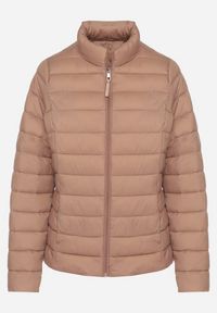 Born2be - Różowa Pikowana Kurtka w Klasycznym Stylu Nelaniel. Okazja: na co dzień. Kolor: różowy. Materiał: jeans. Styl: klasyczny #5
