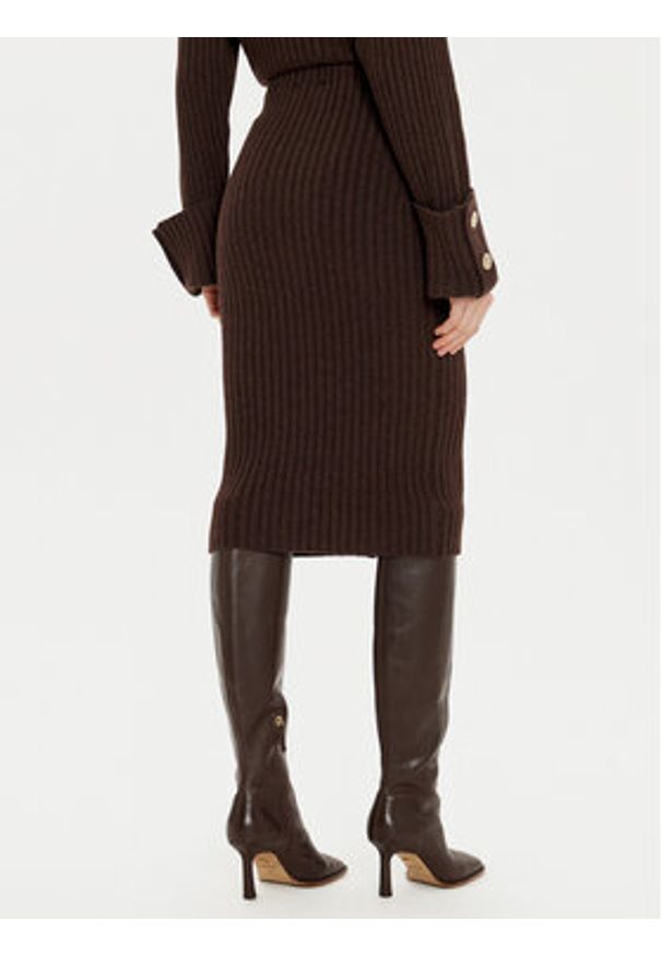 ViCOLO Spódnica midi 55017S Brązowy Regular Fit. Kolor: brązowy. Materiał: syntetyk