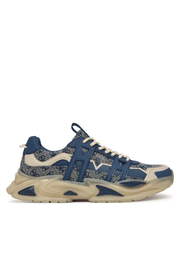 Sneakersy Guess. Kolor: niebieski