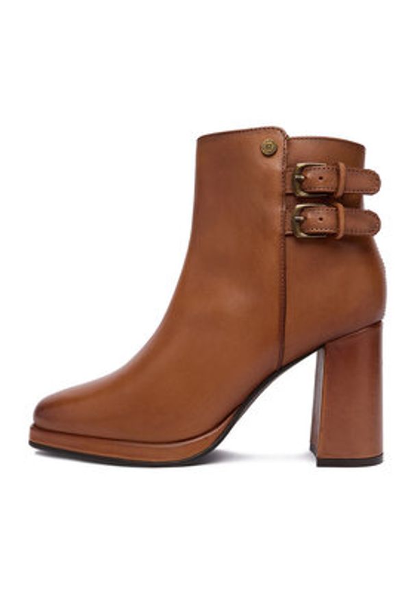 Beverly Hills Polo Club Botki CEO-WI44-LAUREN-01 Brązowy. Kolor: brązowy. Materiał: skóra