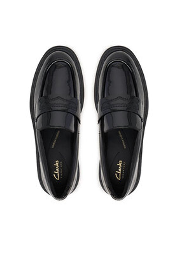 Clarks Mokasyny Orinoco3 Edge 26183173 Czarny. Kolor: czarny. Materiał: lakier, skóra