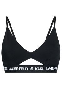 Karl Lagerfeld - KARL LAGERFELD Biustonosz braletka Peephole Logo 211W2101 Czarny. Kolor: czarny. Materiał: lyocell #3