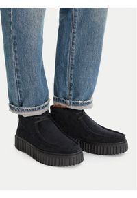 Clarks Trzewiki Torhill Moss 26179360 Czarny. Kolor: czarny. Materiał: skóra, zamsz #1