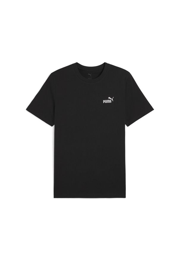 Puma - Męska koszulka Essentials z małym logo No. 1 PUMA. Kolor: czarny. Wzór: haft. Sport: fitness