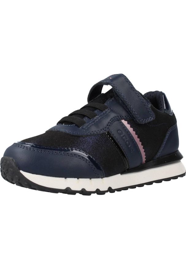 Geox - Buty GEOX J FASTICS GIRL B Niebieski. Kolor: niebieski. Materiał: syntetyk, tkanina. Sport: turystyka piesza