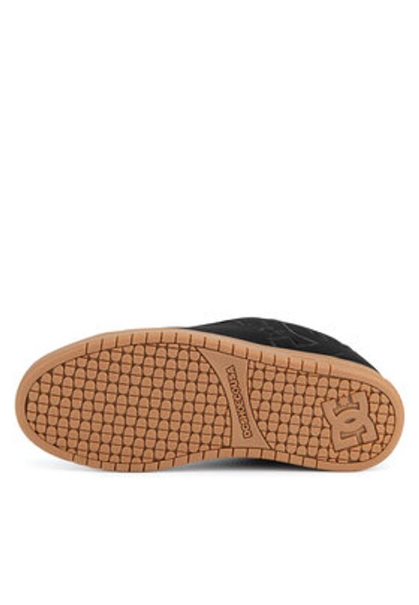 DC Shoes Sneakersy COURT GRAFFIK 300529-BGM Czarny. Kolor: czarny. Materiał: nubuk, skóra