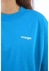 Wrangler - WRANGLER 90s TEE MĘSKI T-SHIRT KOSZULKA LOGO CARRIBEAN SEA W7Q4GFB13 #5