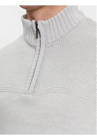 Brave Soul Sweter MK-230DITTON Szary Regular Fit. Kolor: szary. Materiał: wiskoza