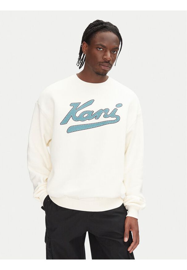 Karl Kani Bluza Varsity Palm PD00005317 Biały Regular Fit. Kolor: biały. Materiał: syntetyk, bawełna