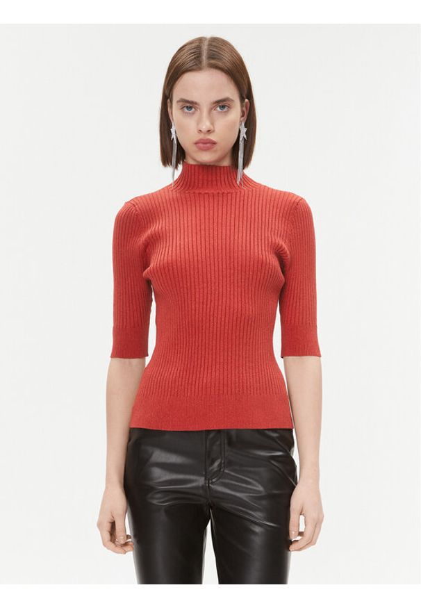 DKNY Sweter P3MSZBA9 Różowy Regular Fit. Kolor: różowy. Materiał: syntetyk