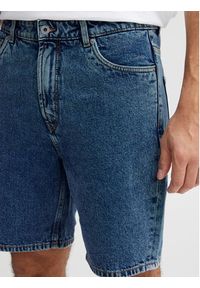 !SOLID - Solid Szorty jeansowe 21107657 Niebieski Straight Fit. Kolor: niebieski. Materiał: bawełna