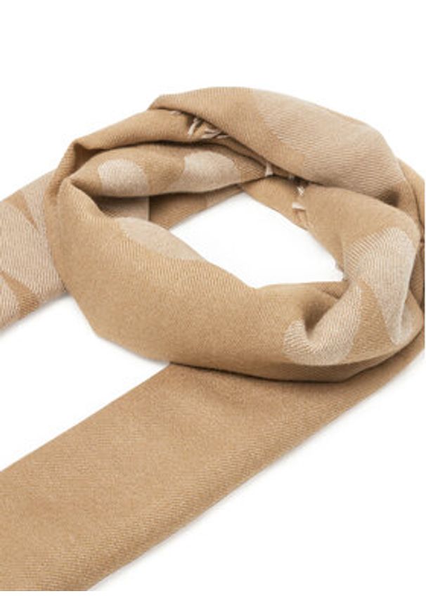 Weekend Max Mara Szal Flores 2515541064600 Brązowy. Kolor: brązowy. Materiał: wełna, materiał