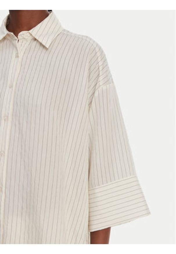 Eleh Koszula SS260297 Biały Relaxed Fit. Kolor: biały. Materiał: bawełna