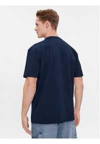 Tommy Jeans T-Shirt DM0DM18427 Granatowy Regular Fit. Kolor: niebieski. Materiał: bawełna