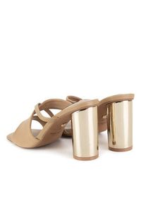 Nine West Klapki WSS21562-01 Beżowy. Kolor: beżowy. Materiał: materiał #3