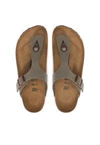 Birkenstock Japonki Gizeh Bs 0043393 Szary. Kolor: szary. Materiał: skóra