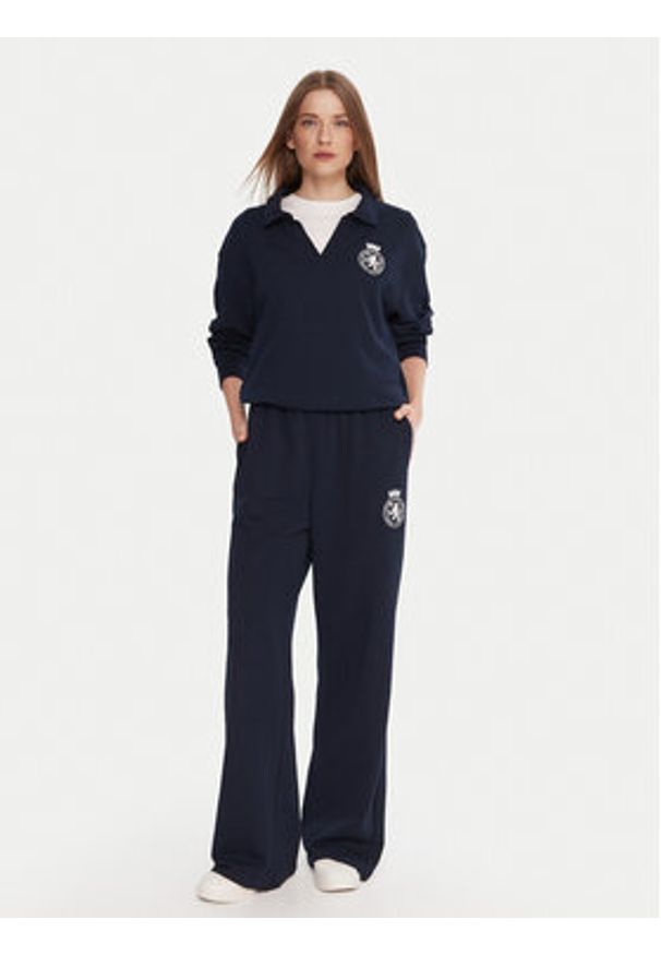 TOMMY HILFIGER - Tommy Hilfiger Bluza UW0UW06078 Granatowy Regular Fit. Kolor: niebieski. Materiał: bawełna
