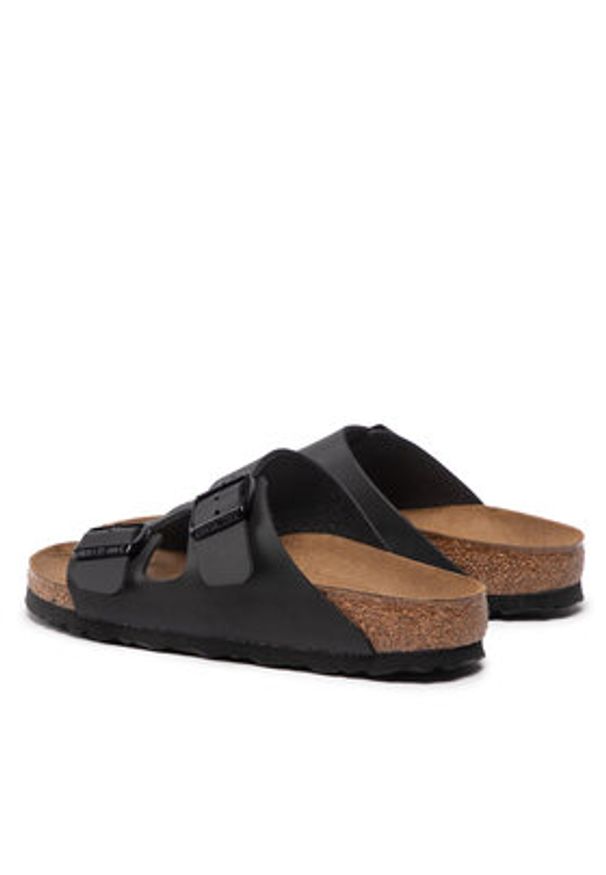 Birkenstock Klapki Arizona Birko-Flor 0051793 Czarny. Kolor: czarny. Materiał: skóra