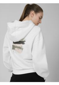 outhorn - Bluza oversize z kapturem damska. Okazja: na co dzień. Typ kołnierza: kaptur. Materiał: dzianina, bawełna, poliester, dresówka. Wzór: nadruk. Styl: casual #8