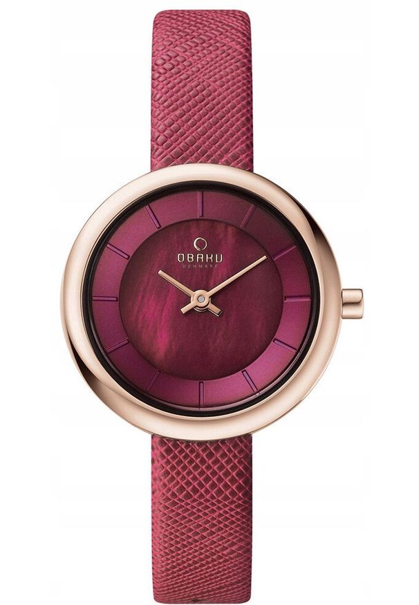 OBAKU Zegarek dla dzieci Obaku Denmark V146LVQRD czerwony. Kolor: czerwony