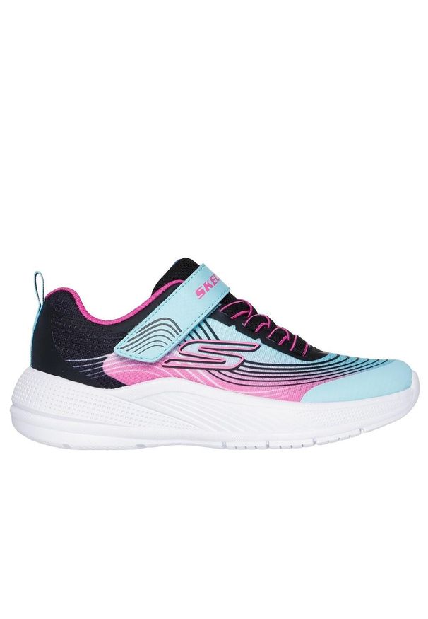 skechers - Buty do chodzenia dla dzieci Skechers Aqpr Microspec. Okazja: na co dzień. Zapięcie: rzepy. Kolor: różowy, niebieski, wielokolorowy, zielony. Materiał: syntetyk, materiał, tkanina. Szerokość cholewki: normalna. Sport: turystyka piesza