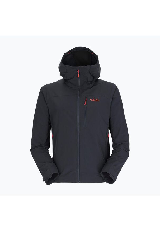 Kurtka softshell męska Rab Torque. Kolor: szary. Materiał: softshell