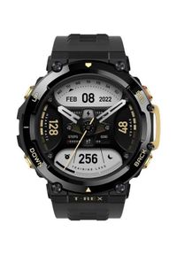 Huami - Smartwatch Amazfit T-Rex 2 Astro Black & Gold. Rodzaj zegarka: smartwatch. Materiał: materiał, lakier. Styl: militarny, sportowy, klasyczny