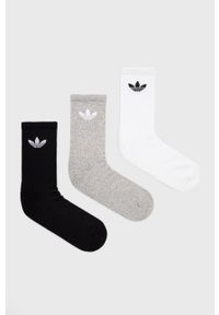 adidas Originals Skarpetki (3-pack) HC9548 kolor biały HC9548-WHT/MGREY. Kolor: biały. Materiał: włókno, materiał #1
