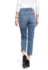 Wrangler - SPODNIE DAMSKIE WRANGLER MOM JEANS SAND STORM W246JH14U