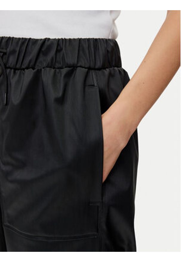 Rains Spodnie przeciwdeszczowe Unisex 18990 Czarny Wide Leg. Kolor: czarny. Materiał: syntetyk