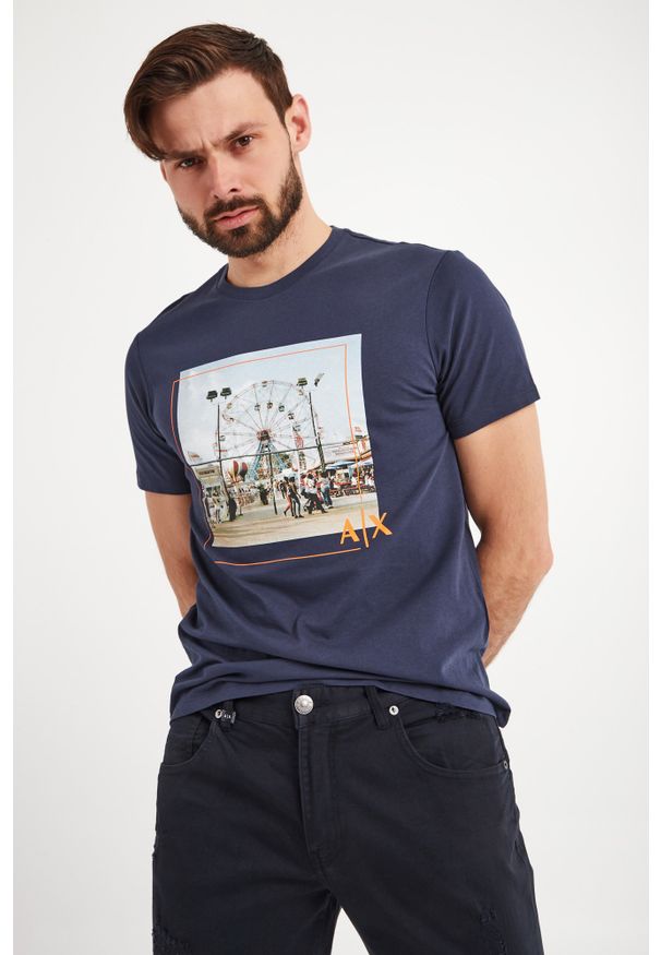 Armani Exchange - T-SHIRT ARMANI EXCHANGE. Styl: elegancki