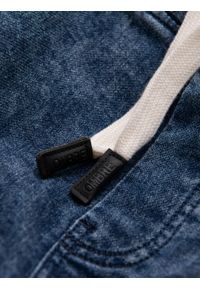 Ombre Clothing - Spodnie męskie marmurkowe JOGGERY z przeszyciami - niebieskie V1 OM-PADJ-0108 - XXL. Kolor: niebieski. Materiał: jeans, bawełna, poliester #12