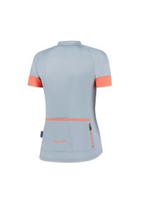 ROGELLI - Koszulka rowerowa damska Rogelli Modesta z krótkim rękawem. Kolor: pomarańczowy, wielokolorowy, szary. Materiał: materiał. Długość rękawa: krótki rękaw. Długość: krótkie