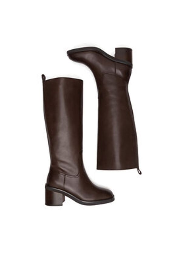 Gino Rossi Kozaki WGA3329-1Z Brązowy. Kolor: brązowy. Materiał: skóra