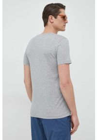 TOMMY HILFIGER - Tommy Hilfiger t-shirt bawełniany kolor szary z nadrukiem. Kolor: szary. Materiał: bawełna. Wzór: nadruk #5