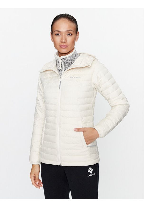 columbia - Columbia Kurtka puchowa Silver Falls™ Hooded Jacket Écru Regular Fit. Materiał: syntetyk