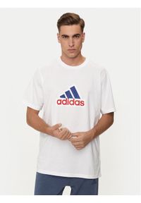 Adidas - adidas T-Shirt Future Icons Badge of Sport IS3234 Biały Loose Fit. Kolor: biały. Materiał: bawełna. Styl: sportowy