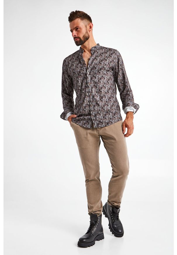 JOOP! Jeans - KOSZULA JOOP! JEANS. Typ kołnierza: kołnierzyk stójkowy