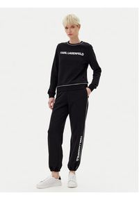 Karl Lagerfeld - KARL LAGERFELD Spodnie dresowe A2W10149 Czarny Regular Fit. Kolor: czarny. Materiał: bawełna #5