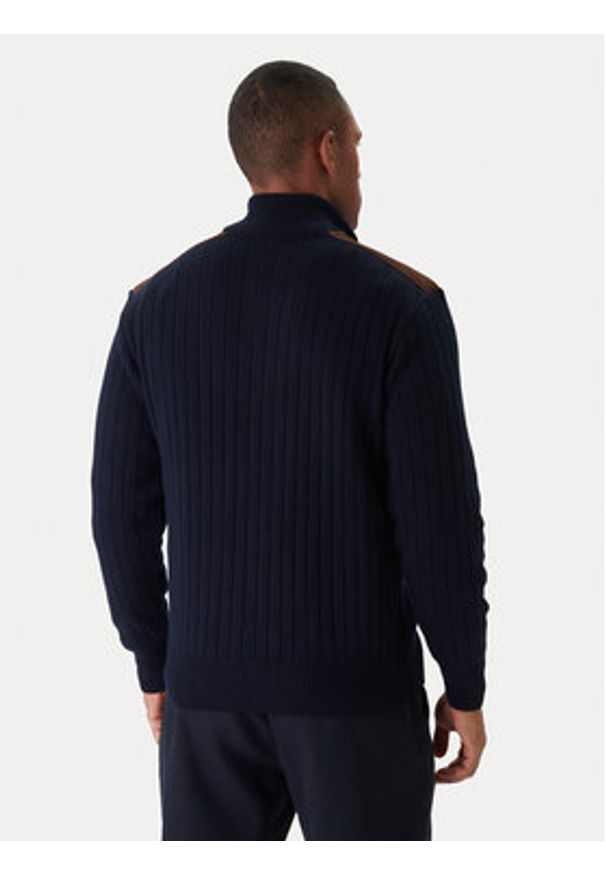 PAUL & SHARK - Paul&Shark Sweter 15311113 Granatowy Regular Fit. Kolor: niebieski. Materiał: wiskoza