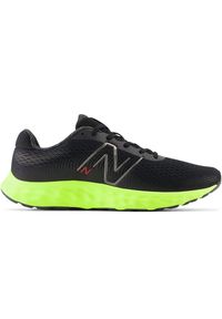 Buty męskie New Balance M520BG8 – czarne. Kolor: czarny. Materiał: guma, materiał, syntetyk. Szerokość cholewki: normalna. Sport: fitness